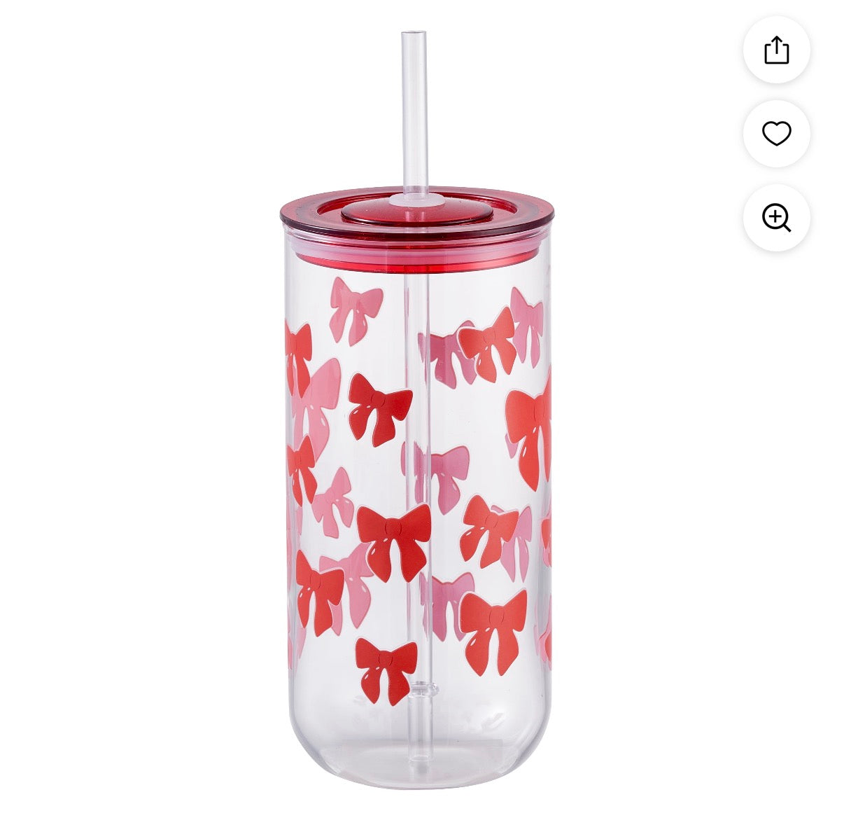 Glass Bow Tumbler