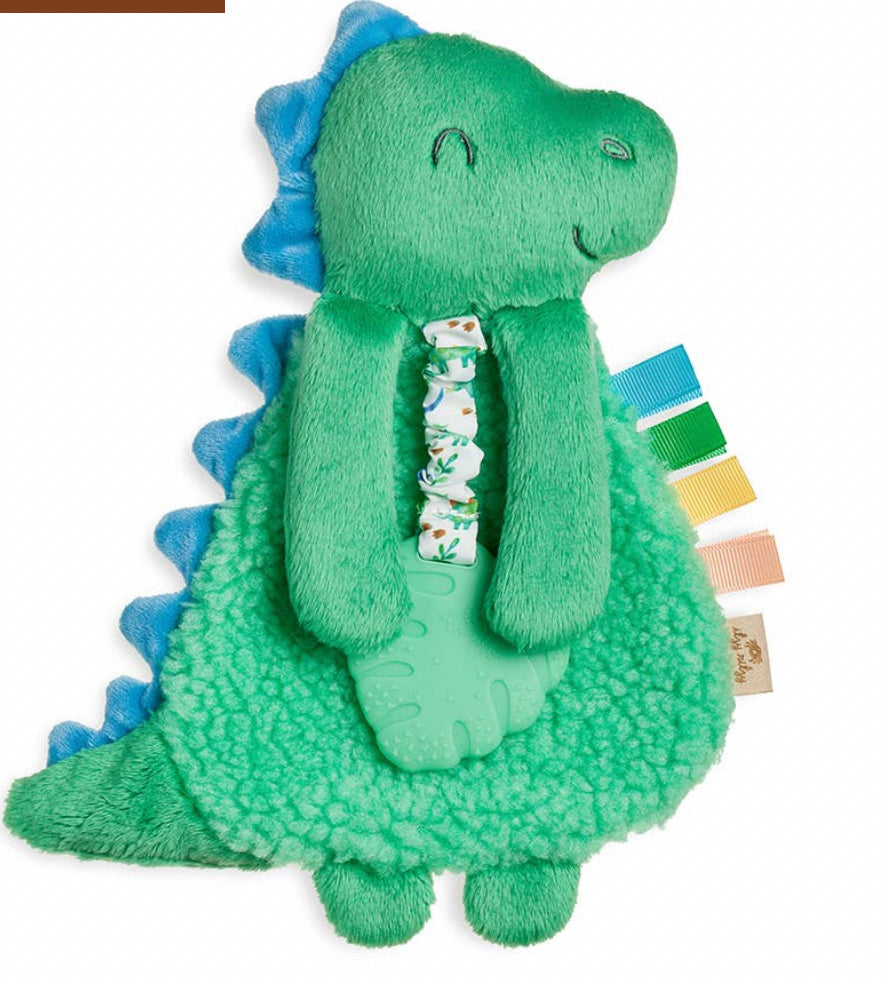 Itzy Ritzy Lovey Plush with Silicone Dino