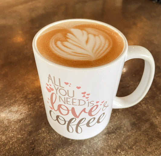 Love & Coffee 15 oz Mug